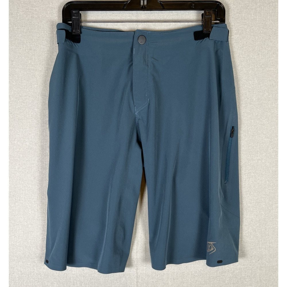 Troy Lee Designs Drift Shorts Shell Blue Mens Size 30 Small 11" Zip Pockets